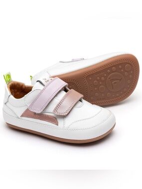 TIP TOEY JOEY GIRL'S LANDY SNEAKERS - WHITE / PINK DREAM / ROSE GOLD 23 M/7 M